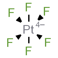ChemSpider 2D Image | Hexafluoroplatinate(4-) | F6Pt