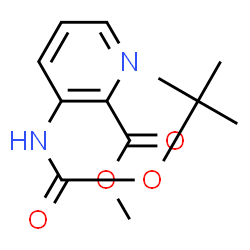 ChemSpider 2D Image | Methyl 3-((tert-butoxycarbonyl)amino)picolinate | C12H16N2O4