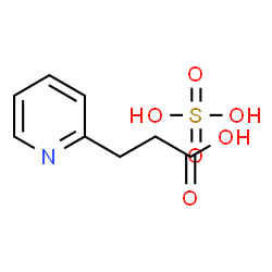 ChemSpider 2D Image | 3-(2-Pyridinyl)propanoic acid sulfate (1:1) | C8H11NO6S