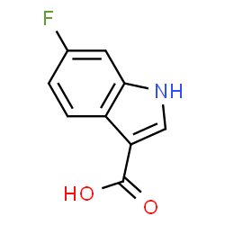 ChemSpider 2D Image | 6-Fluoro-1H-indole-3-carboxylic acid | C9H6FNO2