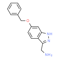 ChemSpider 2D Image | (6-(Benzyloxy)-1H-indazol-3-yl)methanamine | C15H15N3O