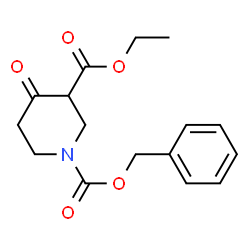 ChemSpider 2D Image | 1-Benzyl 3-ethyl 4-oxo-1,3-piperidinedicarboxylate | C16H19NO5