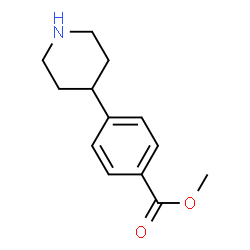 ChemSpider 2D Image | Methyl 4-piperidin-4-yl-benzate | C13H17NO2