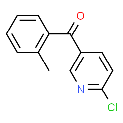 ChemSpider 2D Image | (6-Chloropyridin-3-yl)-o-tolyl-methanone | C13H10ClNO