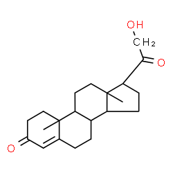 ChemSpider 2D Image | 21-Hydroxypregn-4-ene-3,20-dione | C21H30O3