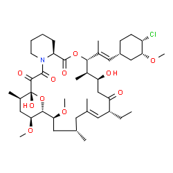 ChemSpider 2D Image | Pimecrolimus | C43H68ClNO11