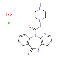 ChemSpider 2D Image | Pirenzepine HCl Hydrate | C19H24ClN5O3