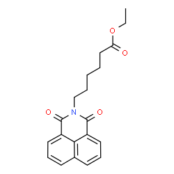 ChemSpider 2D Image | Ethyl 6-(1,3-dioxo-1H-benzo[de]isoquinolin-2(3H)-yl)hexanoate | C20H21NO4