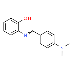 ChemSpider 2D Image | 2-(4-(DIMETHYLAMINO)BENZYLIDENEAMINO)PHENOL | C15H16N2O