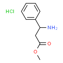 ChemSpider 2D Image | methyl 3-amino-3-phenylpropanoate hydrochloride | C10H14ClNO2