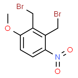 ChemSpider 2D Image | 2,3-Bis(bromomethyl)-1-methoxy-4-nitrobenzene | C9H9Br2NO3