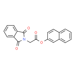 ChemSpider 2D Image | 2-Naphthyl (1,3-dioxo-1,3-dihydro-2H-isoindol-2-yl)acetate | C20H13NO4