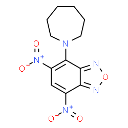 ChemSpider 2D Image | 4-(1-Azepanyl)-5,7-dinitro-2,1,3-benzoxadiazole | C12H13N5O5