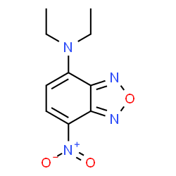 ChemSpider 2D Image | N,N-Diethyl-7-nitro-2,1,3-benzoxadiazol-4-amine | C10H12N4O3