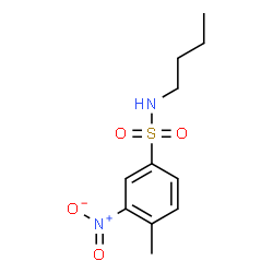ChemSpider 2D Image | N-Butyl-4-methyl-3-nitrobenzenesulfonamide | C11H16N2O4S