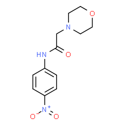ChemSpider 2D Image | 2-(4-Morpholinyl)-N-(4-nitrophenyl)acetamide | C12H15N3O4