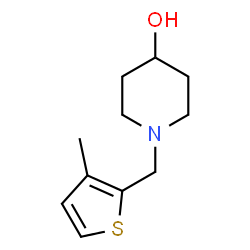 ChemSpider 2D Image | 1-[(3-Methyl-2-thienyl)methyl]-4-piperidinol | C11H17NOS