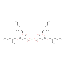 ChemSpider 2D Image | Calcium bis{1,4-bis[(2-ethylhexyl)oxy]-1,4-dioxo-2-butanesulfonate} | C40H74CaO14S2