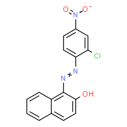ChemSpider 2D Image | 1-[(2-Chloro-4-nitrophenyl)diazenyl]-2-naphthol | C16H10ClN3O3