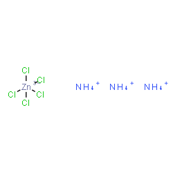 ChemSpider 2D Image | Triammonium pentachlorozincate(3-) | H12Cl5N3Zn