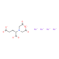 ChemSpider 2D Image | Tetrasodium (2S)-2-[bis(carboxylatomethyl)amino]pentanedioate | C9H9NNa4O8