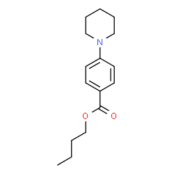 ChemSpider 2D Image | Butyl 4-(1-piperidinyl)benzoate | C16H23NO2