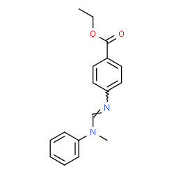 ChemSpider 2D Image | Ethyl 4-({[methyl(phenyl)amino]methylene}amino)benzoate | C17H18N2O2