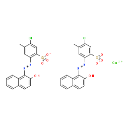 ChemSpider 2D Image | Calcium bis{5-chloro-2-[(2-hydroxy-1-naphthyl)diazenyl]-4-methylbenzenesulfonate} | C34H24CaCl2N4O8S2