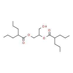 ChemSpider 2D Image | 3-Hydroxy-1,2-propanediyl bis(2-propylpentanoate) | C19H36O5