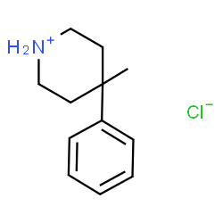 ChemSpider 2D Image | 4-Methyl-4-phenylpiperidinium chloride | C12H18ClN