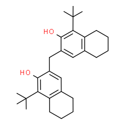 ChemSpider 2D Image | 3,3'-Methylenebis[1-(2-methyl-2-propanyl)-5,6,7,8-tetrahydro-2-naphthalenol] | C29H40O2