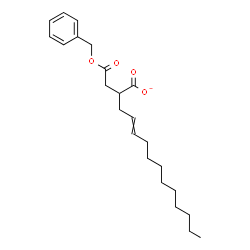 ChemSpider 2D Image | 2-[2-(Benzyloxy)-2-oxoethyl]-4-tetradecenoate | C23H33O4