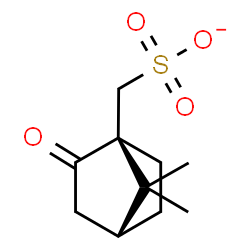 ChemSpider 2D Image | [(1S,4R)-7,7-Dimethyl-2-oxobicyclo[2.2.1]hept-1-yl]methanesulfonate | C10H15O4S