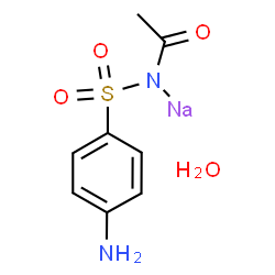 ChemSpider 2D Image | {N-[(4-Aminophenyl)sulfonyl]acetamidato-kappaN}sodium hydrate (1:1) | C8H11N2NaO4S