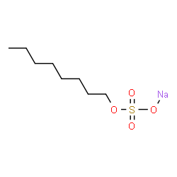 ChemSpider 2D Image | Sodium octyl sulfate | C8H17NaO4S