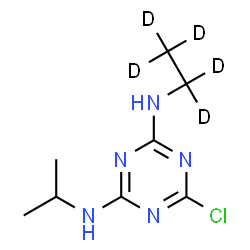 ChemSpider 2D Image | Atrazine-D5 | C8H9D5ClN5