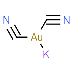 ChemSpider 2D Image | Bis(hydrocyanato-2kappaC)potassiumgold(K-Au) | C2AuKN2