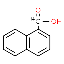 ChemSpider 2D Image | 1-Naphthalene(~14~C)carboxylic acid | C1014CH8O2