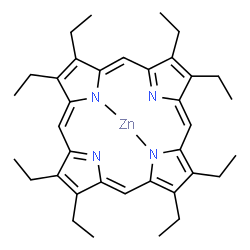 ChemSpider 2D Image | [2,3,7,8,12,13,17,18-Octaethylporphyrinato(2-)-kappa~2~N~21~,N~23~]zinc | C36H44N4Zn