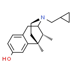 ChemSpider 2D Image | (13R)-10-(Cyclopropylmethyl)-1,13-dimethyl-10-azatricyclo[7.3.1.0~2,7~]trideca-2,4,6-trien-4-ol | C18H25NO