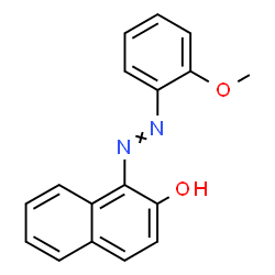 ChemSpider 2D Image | 1-[(2-Methoxyphenyl)diazenyl]-2-naphthol | C17H14N2O2