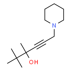ChemSpider 2D Image | 2,2,3-Trimethyl-6-(1-piperidinyl)-4-hexyn-3-ol | C14H25NO
