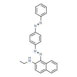 ChemSpider 2D Image | N-Ethyl-1-{[4-(phenyldiazenyl)phenyl]diazenyl}-2-naphthalenamine | C24H21N5