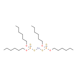 ChemSpider 2D Image | Zinc bis(O,O-dihexyl phosphorodithioate) | C24H52O4P2S4Zn