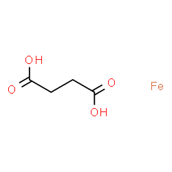ChemSpider 2D Image | Succinic acid - iron (1:1) | C4H6FeO4