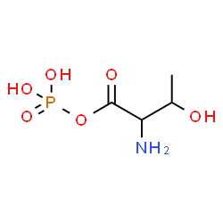 ChemSpider 2D Image | 2-Amino-3-hydroxybutanoyl dihydrogen phosphate | C4H10NO6P