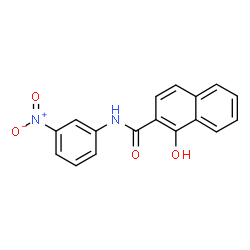 ChemSpider 2D Image | 1-Hydroxy-N-(3-nitrophenyl)-2-naphthamide | C17H12N2O4