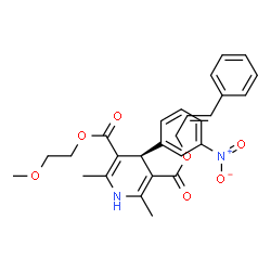 ChemSpider 2D Image | 2-Methoxyethyl (2E)-3-phenyl-2-propen-1-yl (4S)-2,6-dimethyl-4-(3-nitrophenyl)-1,4-dihydro-3,5-pyridinedicarboxylate | C27H28N2O7