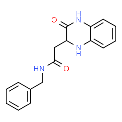 ChemSpider 2D Image | N-benzyl-2-(3-oxo-2,4-dihydro-1H-quinoxalin-2-yl)acetamide | C17H17N3O2