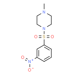 ChemSpider 2D Image | 1-Methyl-4-[(3-nitrophenyl)sulfonyl]piperazine | C11H15N3O4S